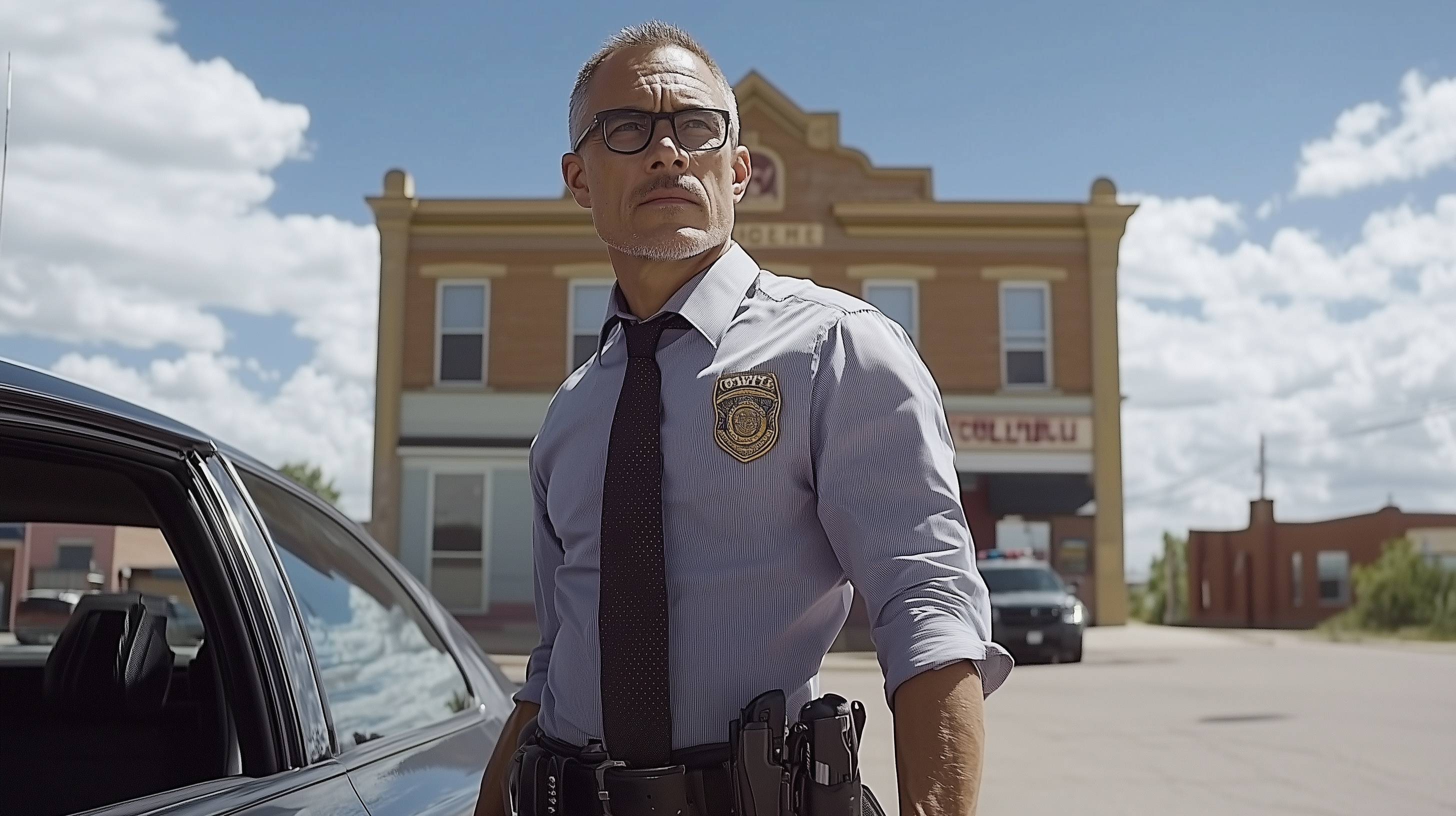 A drawing of Sheriff Thomas.